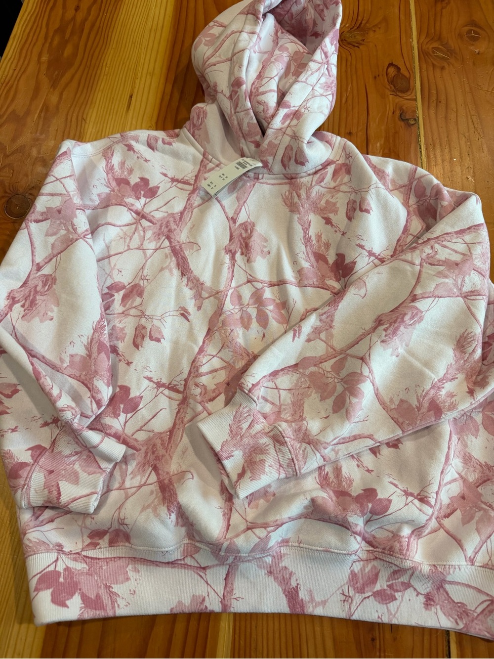 Abercrombie & Fitch Pink Floral Hoodie Sweatshirt